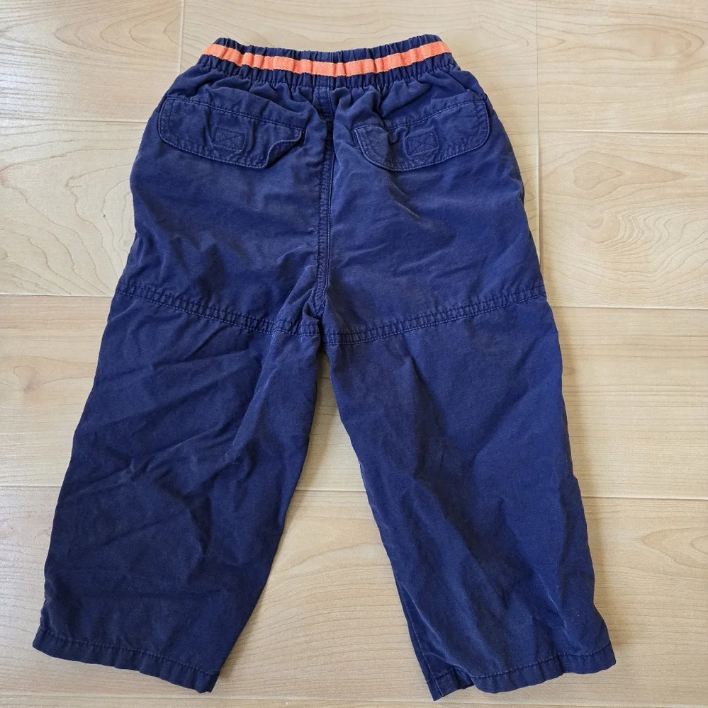 Vintage Y2K Gymboree navy blue cargo pocket nylon cotton tugboat pants